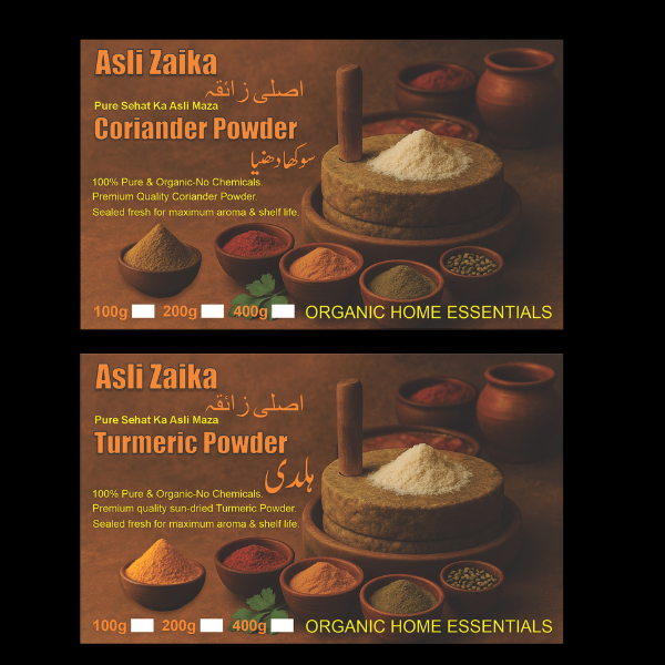 Asli Zaika Desi Masala Combo – Pink Salt, Haldi, Dhania, Lal Mirch (4 Pack) – 100% Pure & Hand-Ground – 1499 Only