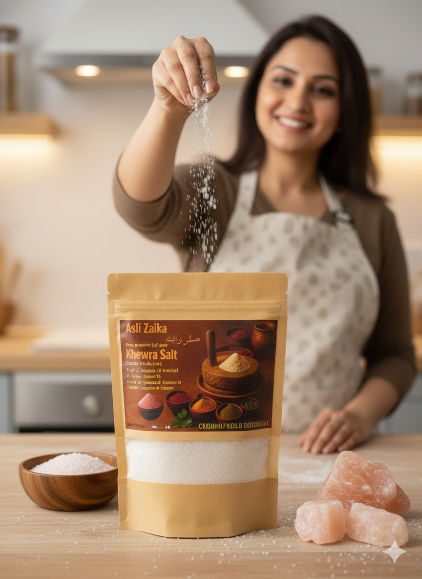 Asli Zaika Organic Khewra Pink Salt Powder – Pure & Natural