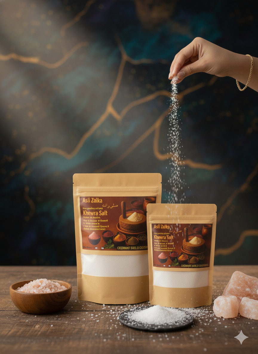Asli Zaika Organic Khewra Pink Salt Powder – Pure & Natural