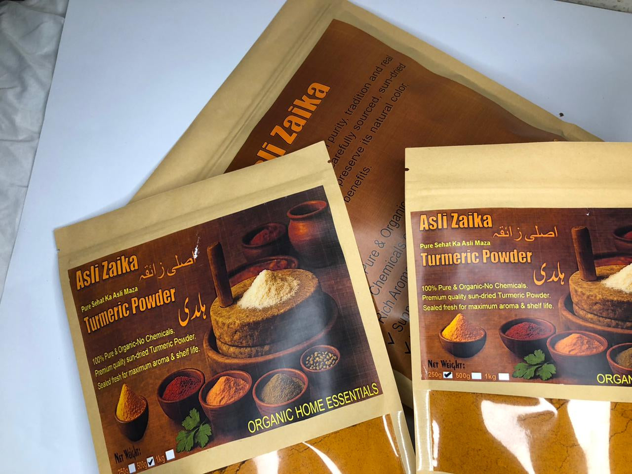 Asli Zaika Organic Turmeric Powder (Haldi) – Pure & Chemical-Free
