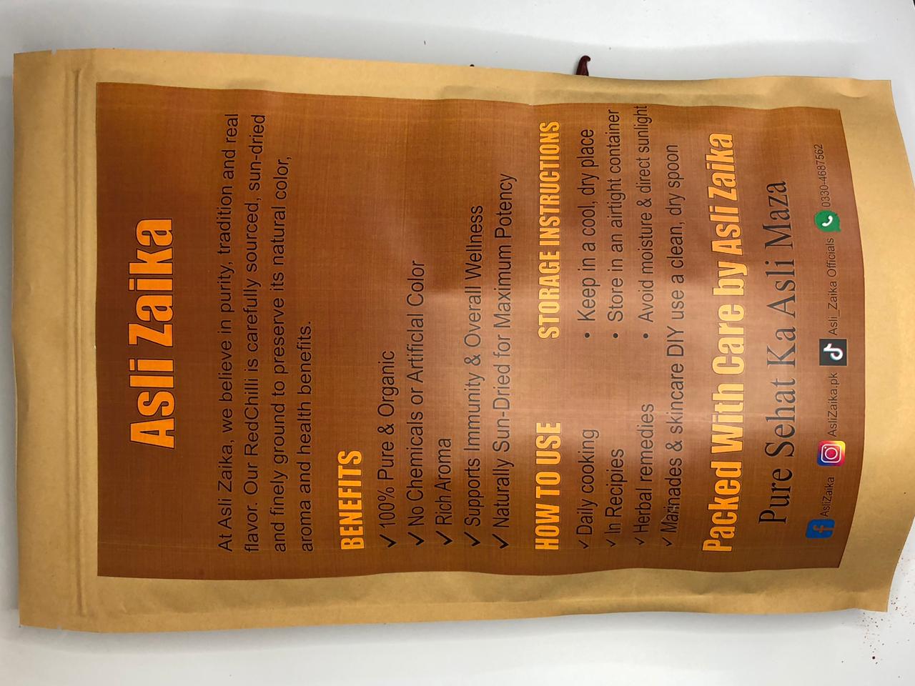 Asli Zaika Red Chilli Flakes (Crushed Lal Mirch) – Pure & Natural